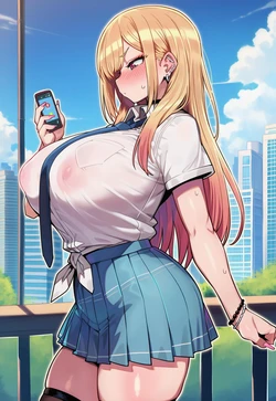 [Benisman] Marin NTR Comic - Part 1 [Portuguese-BR] [AI Generated]
